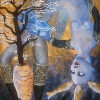Fisherwoman, acrylic on canvas, 2000