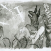 Due Process, pen and brush ink on paper, 2006