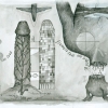 Transmutation, pen, brush ink on paper, 2005