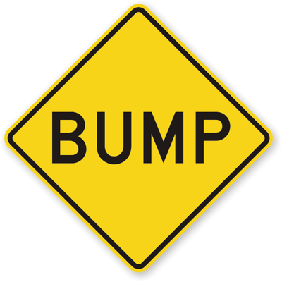 BUMP Road Sign