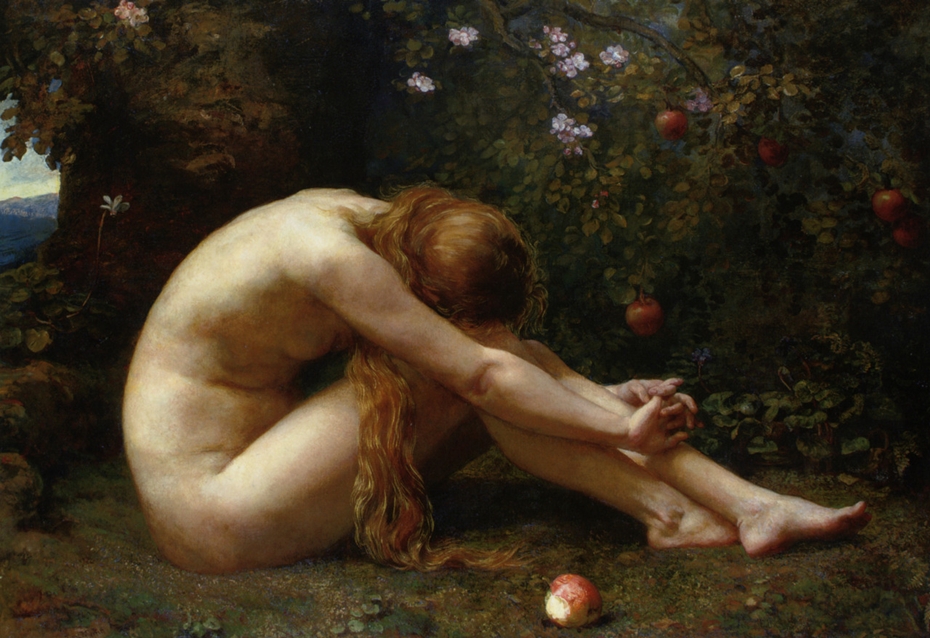 Eve overcome by Remorse by Anna Massey Lea Merritt (1844-1930)